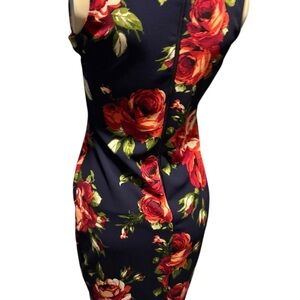 Olivia Matthews  Dress - Navy and Red Floral